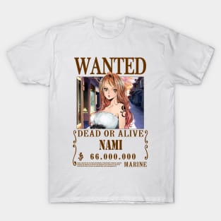 Nami One Piece Wanted T-Shirt